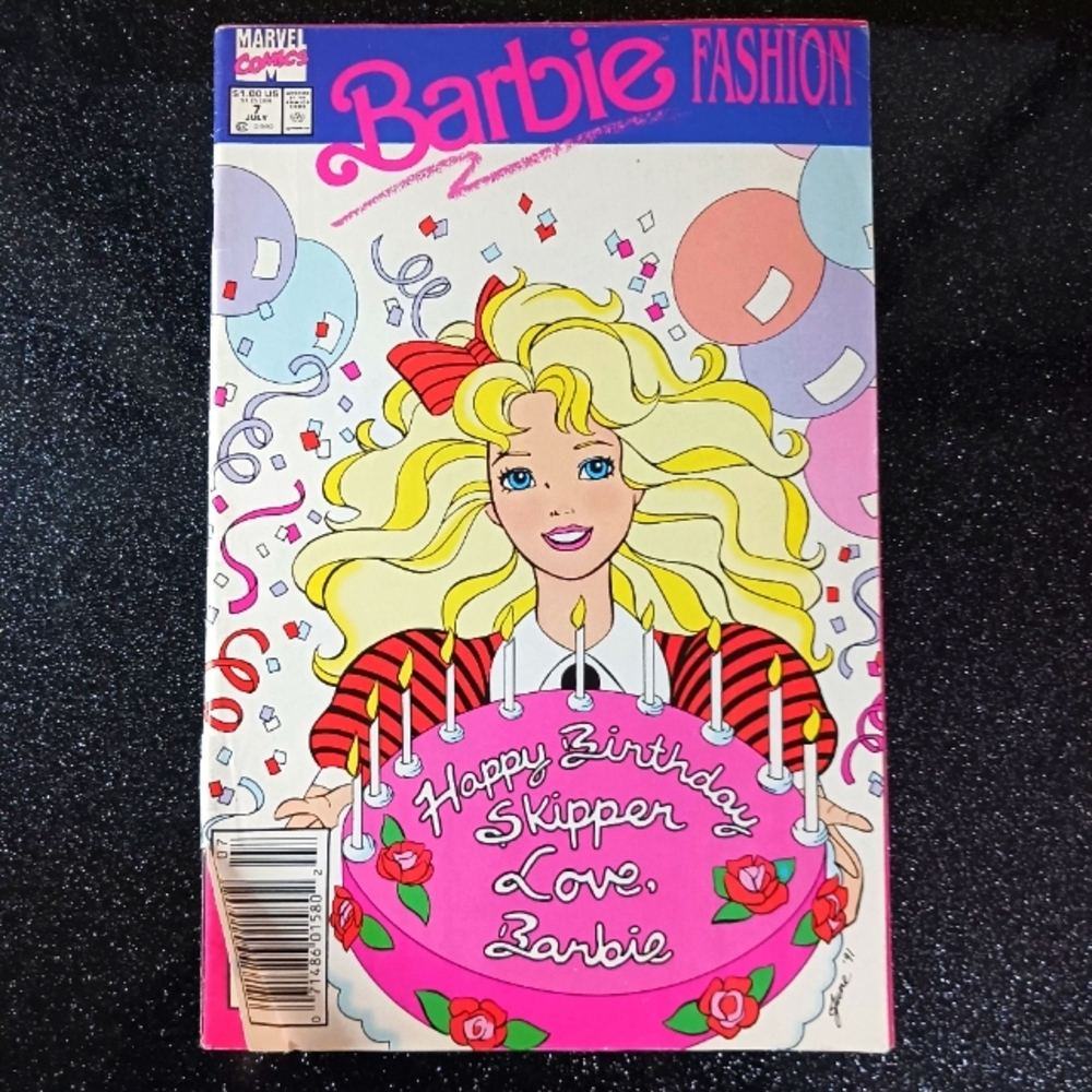 Vintage Barbie Fashion Comic Book. Vol 1. No. 7. July 1991.